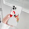 Christmas Mousepad For iPhone 16 15 14 13 12 Mini 11 Pro XS Max X XR SE 6 7 8 Plus Soft Silicone Cover