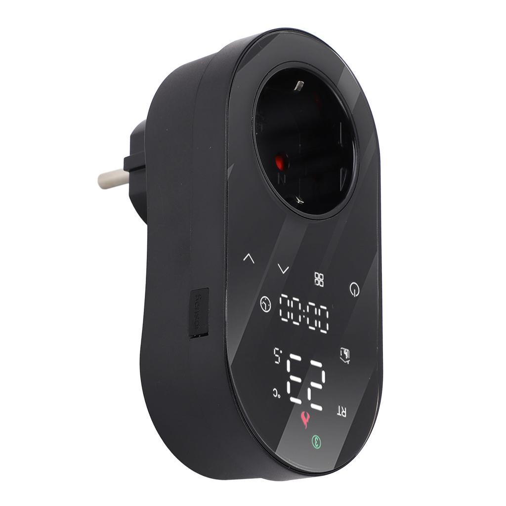 LED Digital Temperature Control Socket Programmable Plug in Thermostat Controlled Outlet for AC Floor Hting 16A