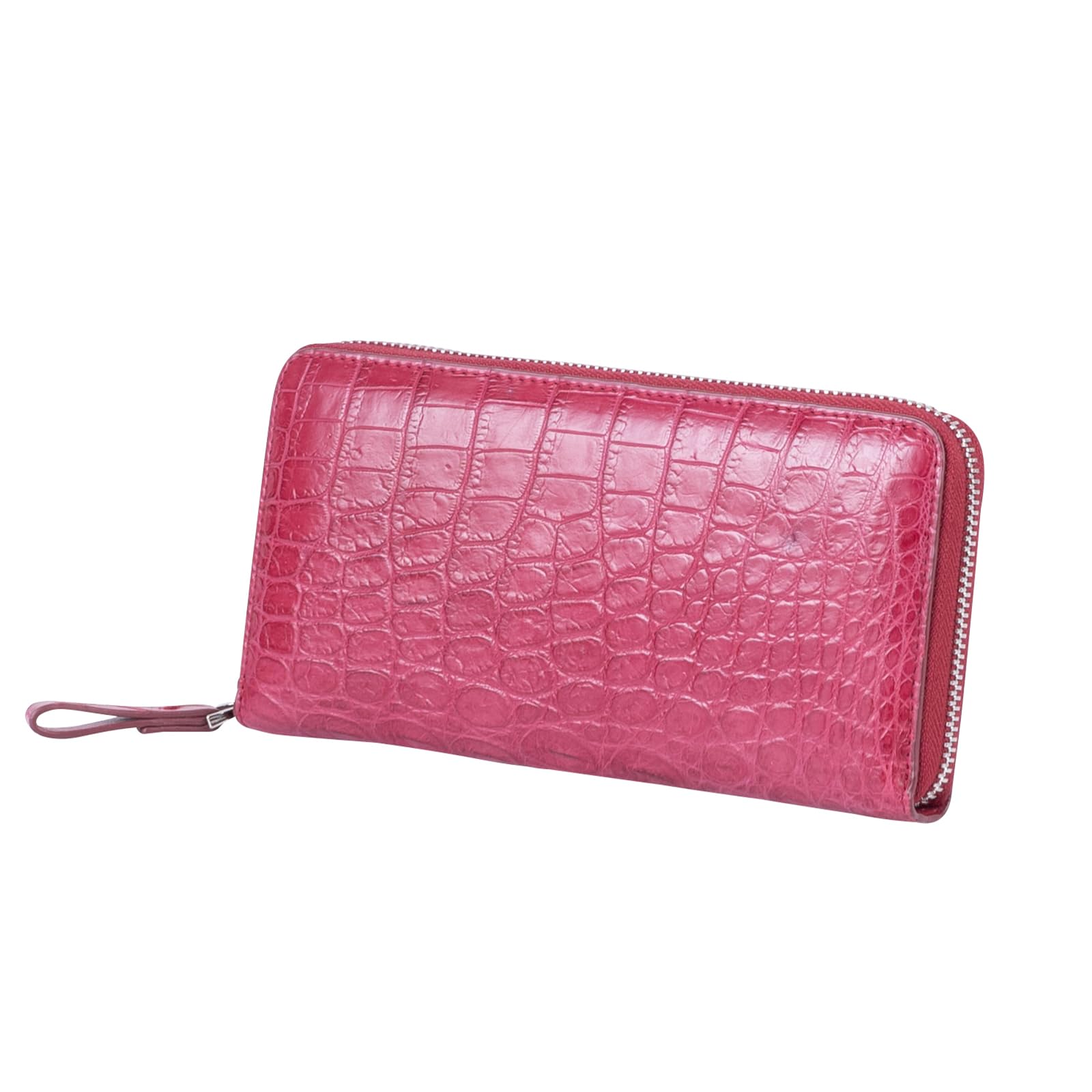 

Billfold Long Wallet Crocodile Genuine Leather Matte Processing High Performance Rose [Hideo Wakamatsu] Women s 34-90710 ярко-розовый