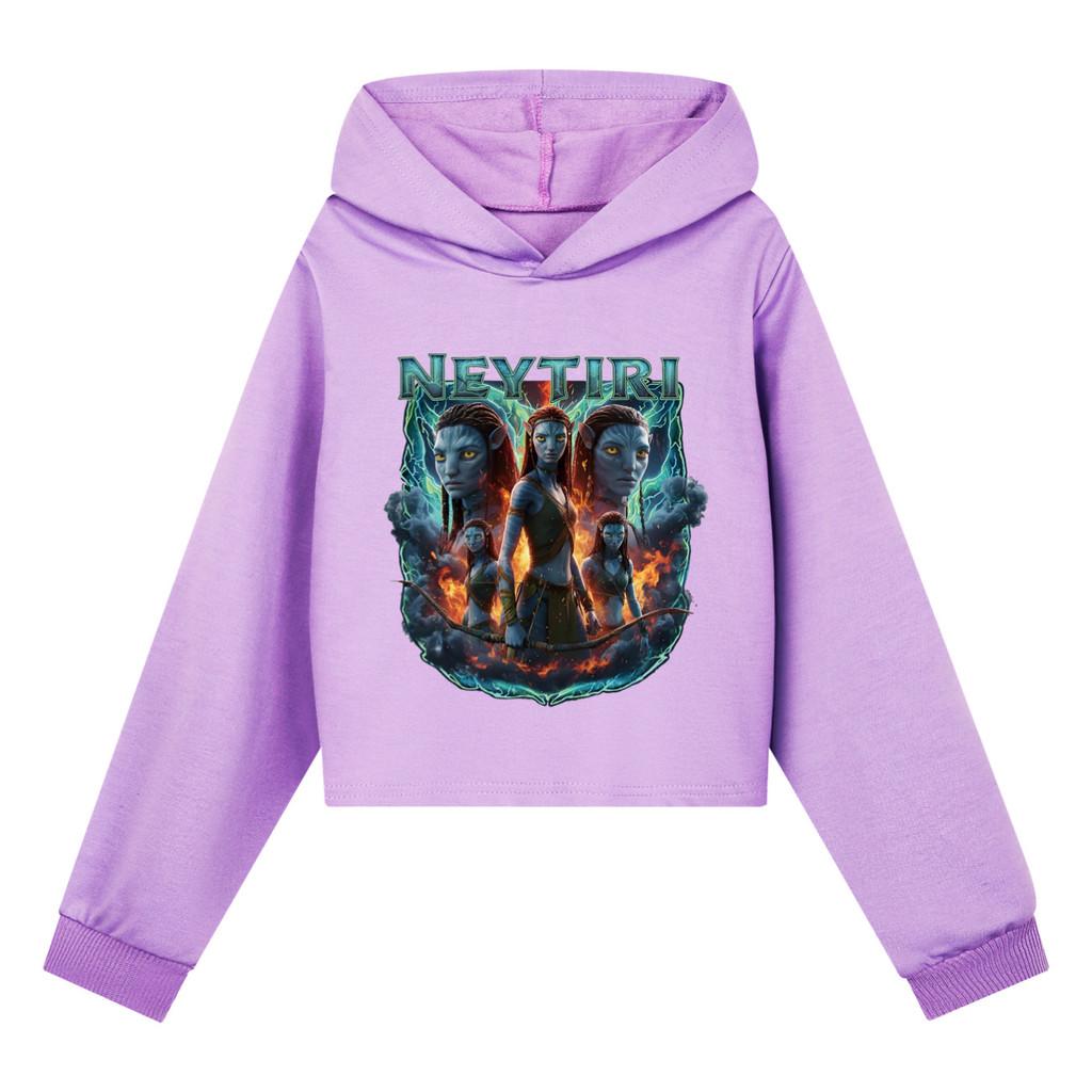 5417 Kids Girls Printed Cotton Colorful Long Sleeves Hoodies