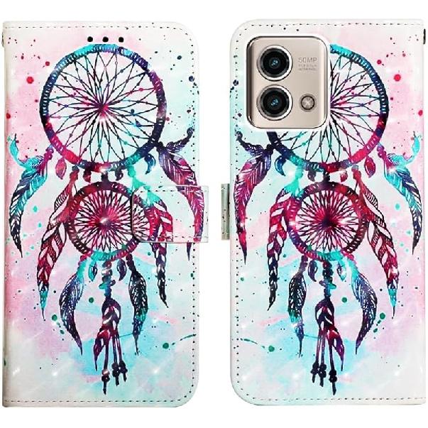 Case for Motorola Moto G Stylus 2023 5G, 3D Wallet Case PU Leather with[Card Holder][Kickstand][Wrist Strap][Magnetic Closure] Shockproof Flip for
