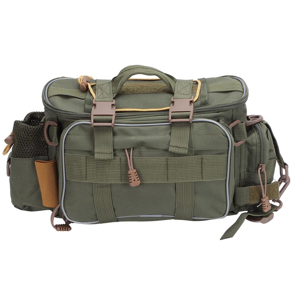 Fishing Bags Waterproof Large Capacity Fishing Storage Bags for Fishing Tools StorageArmy Green