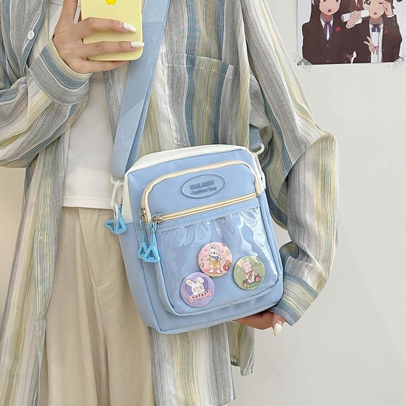 A Sweet and Color-blocking Crossbody Bag with A Single Shoulder
