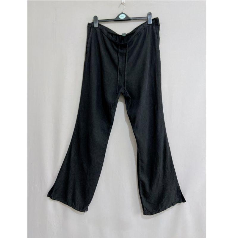 

Export USA Wi Spring & Fall Plus Size Women s Pants Elastic High Waist Linen Wide-Leg Pants Wide Leg Linen Pants Black Gray XXL