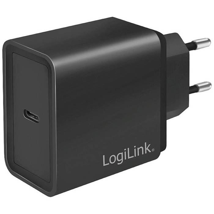 LogiLink Chargeur USB 18 W 1x USB-C® Power Delivery noir intérieure