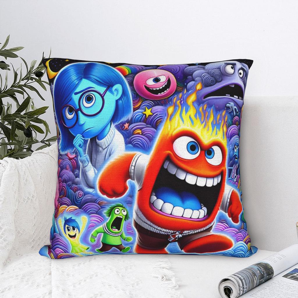 Joy Throw Pillow Cover Polyester Throw Pillow Insides Outs Creative Pillowcase