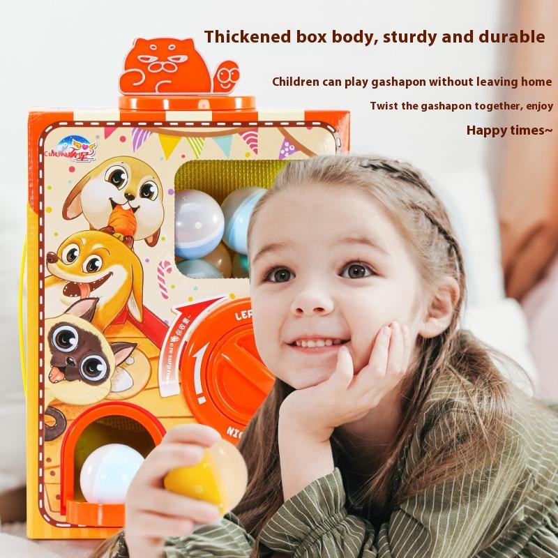 Children's Pet Story Mobilization Gashapon Machine Home Mini Internet Celebrity DIY Play House Boy and Girl Toys