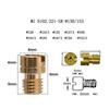 ZSDTRP 10pcs M5 Copper Motorcycle Carburetor Main Jet Kit for N102.221 Small Round Replacement Parts #80-153