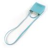 Excellent Chloe Shoulder Bag Sense Micro Tote Bag Logo Embroidery Leather Blue Used