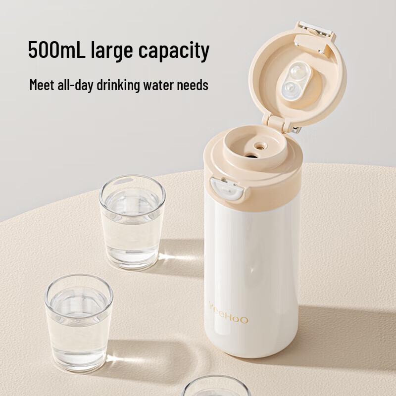 YEEHOO Kids 316 Stainless Steel Thermal Bottle with Dual-Use Lid