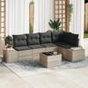 VidaXL 6-Piece Garden Sofa Set with Grey Cushions 3347072