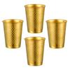 4 Pack Stainless Steel Cups Stackable Coffee Tumblers Metal Drinking Glasses Milk Mug Drinkwares for Camping Travel