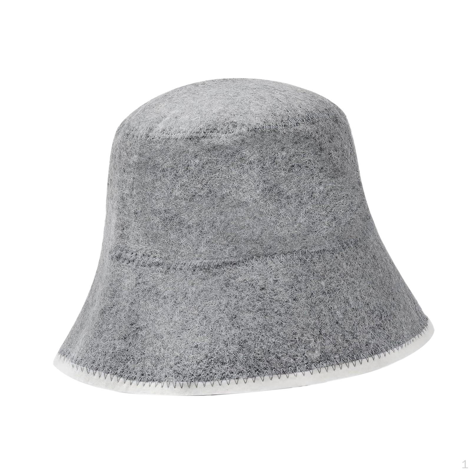 

Sauna Hat for Men and Women Anti Heat Water Absorbent Vaporarium Russian Cap Bathroom SPA