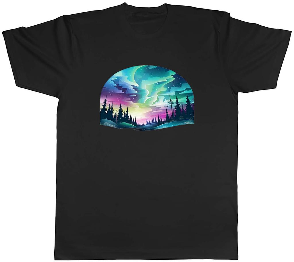 Northern Lights Unisexs TShirt Aurora Borealis Sky Tee Gift