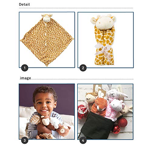 Blankie Angeldear Animal Giraffe Towel, Baby Shower Gift, Mini Blanket, Plush First Toy, Baby, Newborn, Authentic Japanese Product, Includes Gauze Han