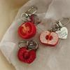 Porte-clés Tomate Rouge 3D Charme Fruit en Résine Pendentif Mignon Pour Coque de Téléphone/Sac Cadeau d'Anniversaire Idéal Pour Femmes et Filles