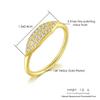 Trend Minimalist Stacking Ring For Women Dainty Zirconia Gold Color Crystal Finger Accessories for Female Jewelry Gift R737