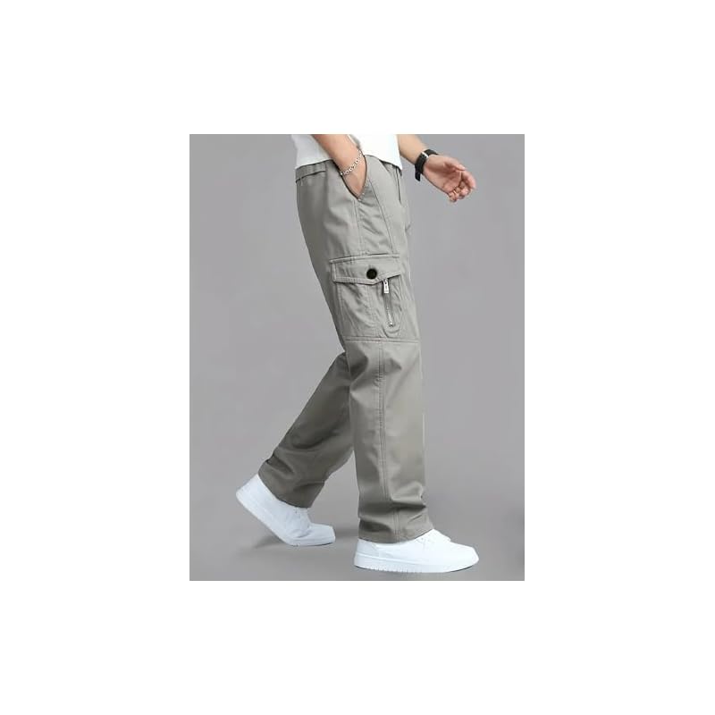 Lymio Men Cargo || Men Cargo Pants || Men Cargo Pants Cotton || Cargos For Men (Cargo118GreyM)