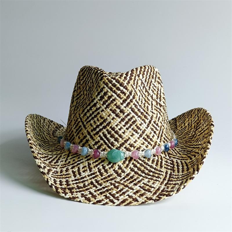 Straw Hat Women's Hat Cowboy New Western Cowboy Sun Hat Spring Knight Hat Men's Jazz Hat Summer Cowboy Hat Sombrero hombre