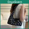 Stylish Black Canvas Floral Tote Bag With Spacious Design For Everyday Use