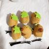 10PCS 3D Capybara Spring Hair Clip Kawaii Animal Hairpin Cartoon Cute Plush Hairpin Duckbill Clips Bangs Clips Hair Accessories
