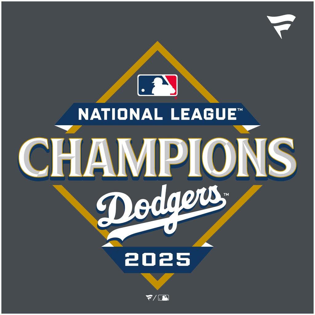 [Fanatics] Fanatics 2025 MLB Postseason NL LCS Los Angeles Dodgers Locker Room T-Shirt Kids ML25AS166J GRAY (GRY)