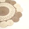 Grey Cotton Braided Placemat -Handcrafted Durable Table Mat for Dining