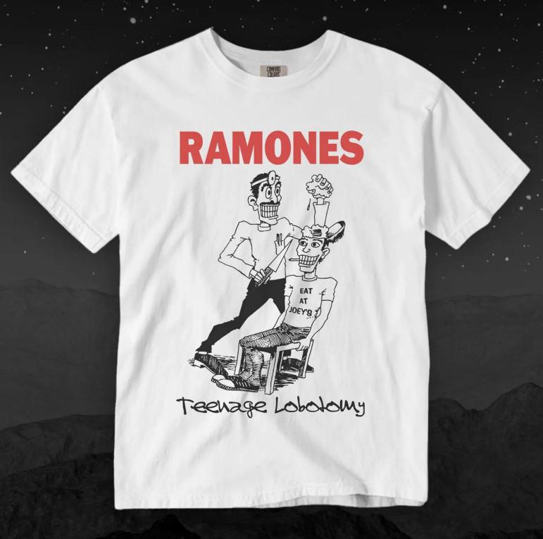 Ramones Teenage Lobotomy T-Shirt, Punk Rock Band Tee S