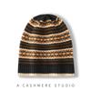 New Women's Knitted Hat Casual Color Blocked Cable Knitted Outdoor Warm and Thickened Ear Protection Cap