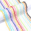 5pcs/lot 50cm Plastic Link Chain Colorful Extension Chains For Jewelry Making DIY Bracelet Necklace Phone Key Bag Chain Supplies