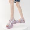 2025 new platform sandals women's Velcro super soft sole outer wear summer Roman women's sports non-slip sandals
