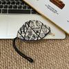 Flower Pull Type Key Bag Portable Cute Zero Wallet Multifunctional Ethnic Style Coin Purse  Key Bag