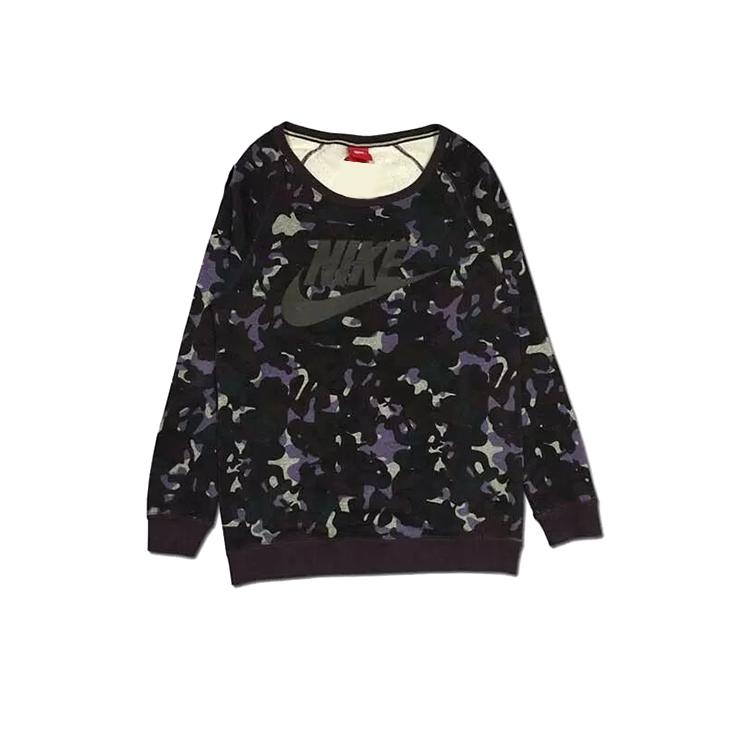 

New Nike Sweatshirts Women s Purple/Black 684132-065 M