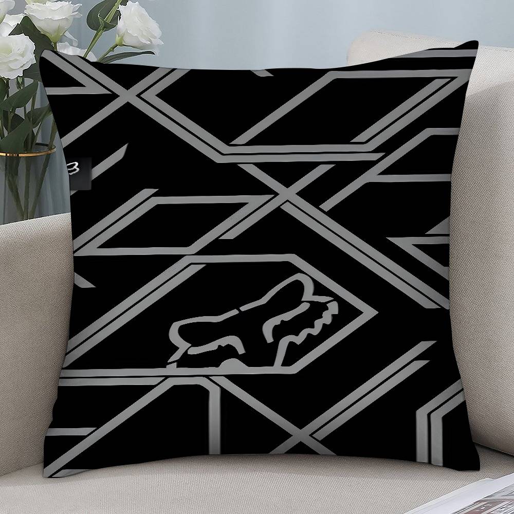 Cool Racing F-Foxes Pillow Case Short Plush Double-sided Print Square Throw Pillow Covers Sofa Home Cushion Decor