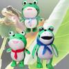 Adorable Short Plush Frog Stuffed Toy Funny Expression Plush Toy