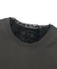 CARGOBROS FOR WOMAN Dot See-Through Long Sleeve Layered Casual Short Sleeve Tee Set (Black/Charcoal)