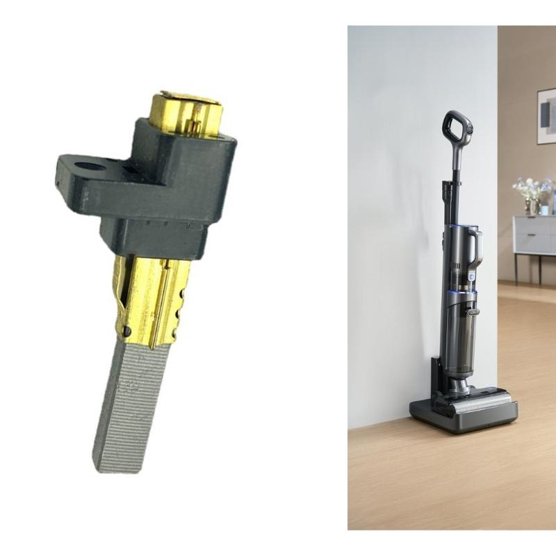 2Pieces Vacuum Carbon Brush Assembly Metal Frame Vacuum Cleaner Accessories Suitable for Efficient Cleaning Power