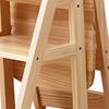 Folding Step Ladder Chair Library Stair Chair for Kitchen Living Room Yard