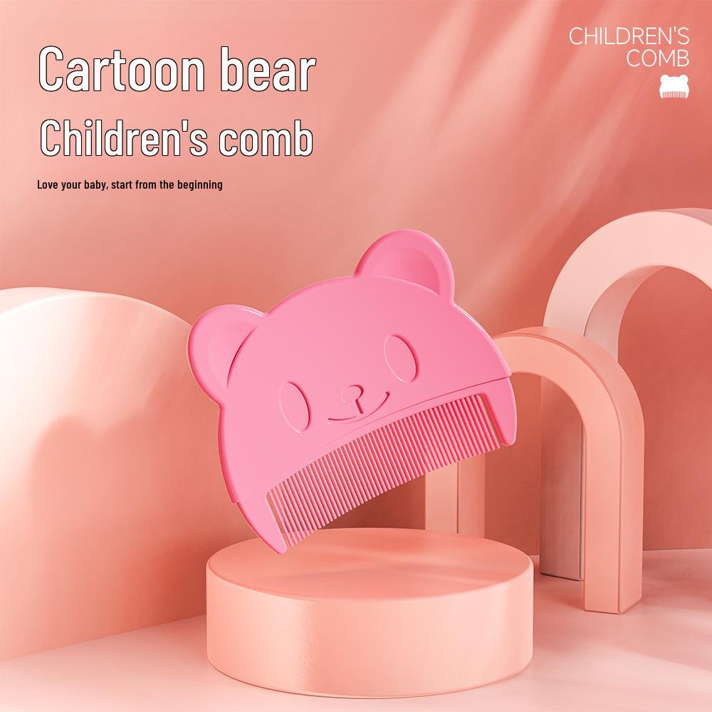 Grzebień dla niemowląt w kształcie misia do usuwania ciemieniuchy - odpowiedni dla chłopców i dziewczynek