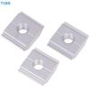 [TL][Y]5pcs 21.2mm 22.3mm 23.7mm Solar Panel Mounting Aluminum Alloy Bracket End Mid Clamp T-Blocks Square Nuts M8 T-Sliding Nut