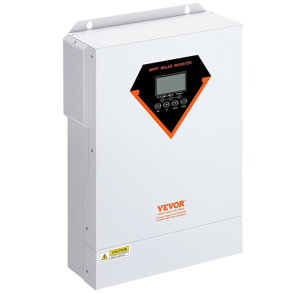 Hybrydowy Falownik Ładowarka Solarna 5500W 230V ze Sterownikiem Solarnym MPPT 100A