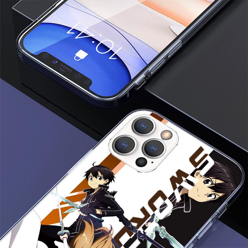 Anime Sword Art Online SAO Phone Case For iPhone 17 Air 16 Pro Max 16E 15 + 14 Plus 11 12 13 Mini 7 8 SE Gift Print Cover Fundas