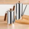 304 Stainless Steel Oil Pot for Kitchen Food Without Hanging Oil Filter Bottle Soy Sauce Vinegar Dispenser Tank Seasoning Bottle