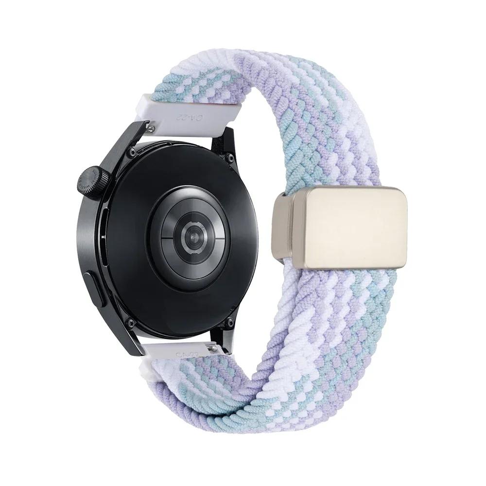 20mm 22mm Braided Strap For HUAWEI WATCH GT 5 Pro 46mm Loop Band GT5 GT 4 3 42mm HONOR Magic Watch 4 GS Pro ES Nylon Bracelet