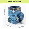 Artistic Jeans Design Plant Container Weather Resistant Resin Flower Pot Suitable For Yard Patios Decoration Home Garden