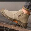 Modeschuhe für Herren Bruchsicher Durchstichsicher Sicherheit Atmungsaktive Arbeitsstiefel Herren Hohe Qualität Leichte Schutzschuhe Zapatillas Hombre