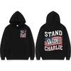 Steh zu Charlie Kirk Doppelseitiger Grafik-Hoodie Herren Damen Kleidung Vintage Übergroße Hoodies Komfort Langarm-Sweatshirts
