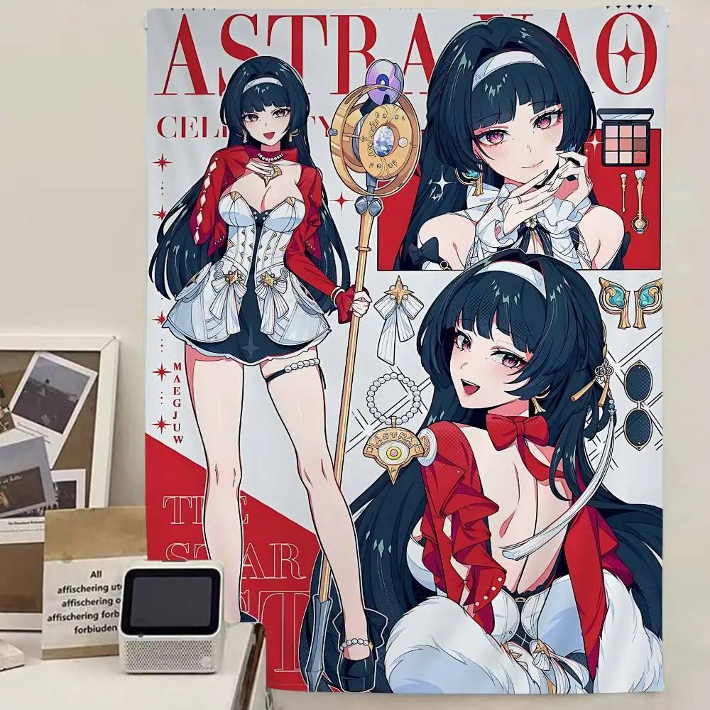 Camellya Wuthering Waves Anime Tapestry – Sexy girl graphic, versatile for wall cloth, room decor & party backgrounds 40X60CM