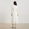 Gejin Casual Elegant Mid-Length Long Sleeve Dress