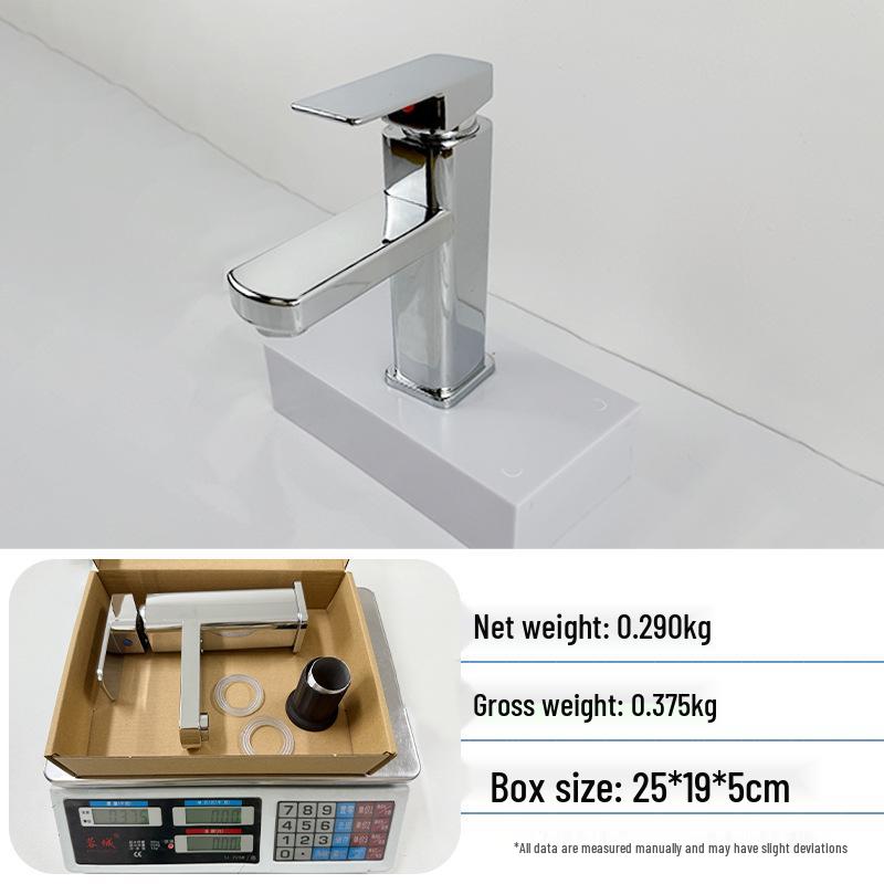 Heiß- und Kaltwasser-Wasserfallhahn mit Kupferkern für Waschbecken & Arbeitsplatte